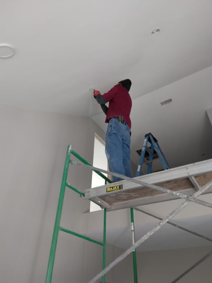Ceiling lights installation